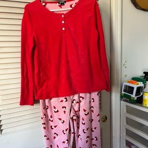 XOXO Santa Pajama Set